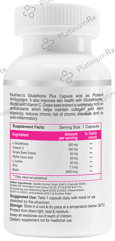 Nutriarc Wellness L-Glutathione Plus Softgel Capsule
