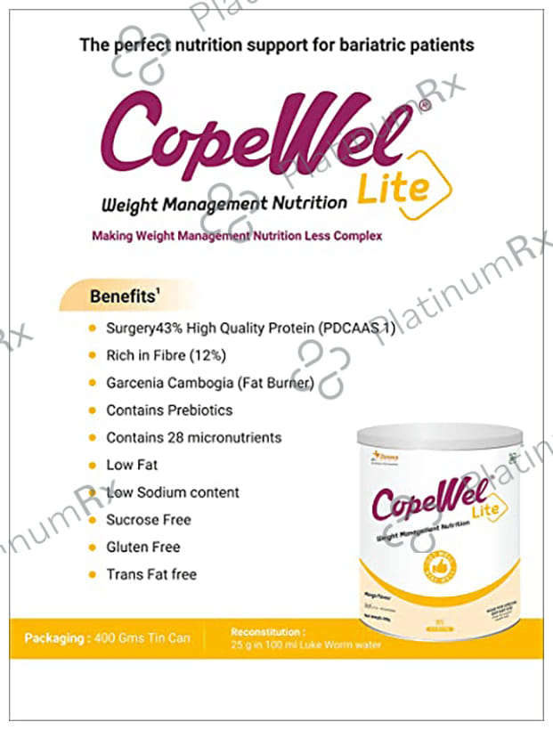 Pulse Copewell Lite Powder Mango 400gm