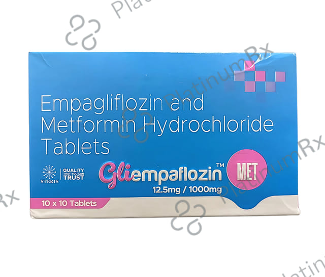 Gliempaflozin Met 12.5/1000mg Tablet ER 10s