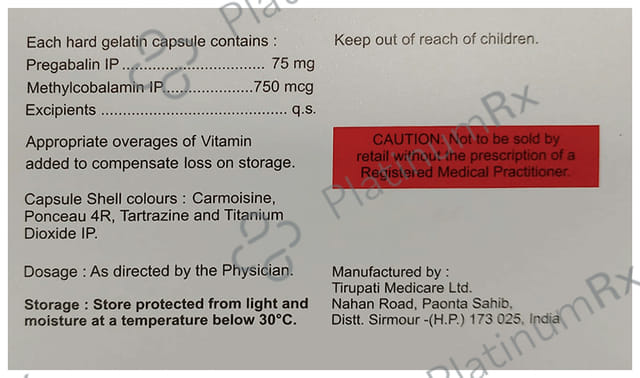 Polam 75mg/750mcg Capsule 10s