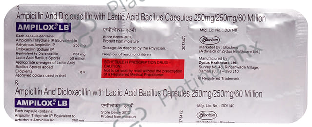 Ampilox LB 250/250mg Capsule 15s