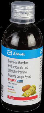 Tossex DMR 2/10mg Kiwi Sugar Free Syrup 100ml