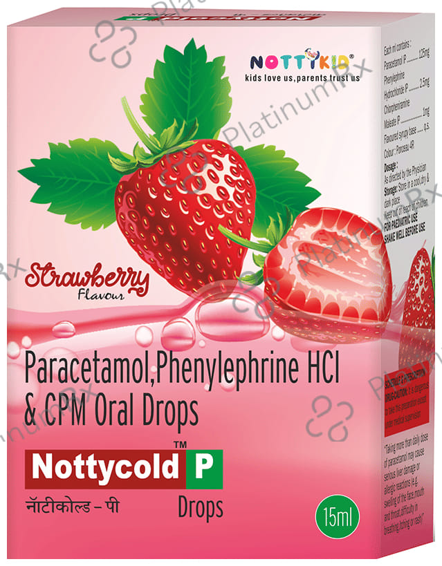Nottycold P Oral Drops Strawberry 15ml