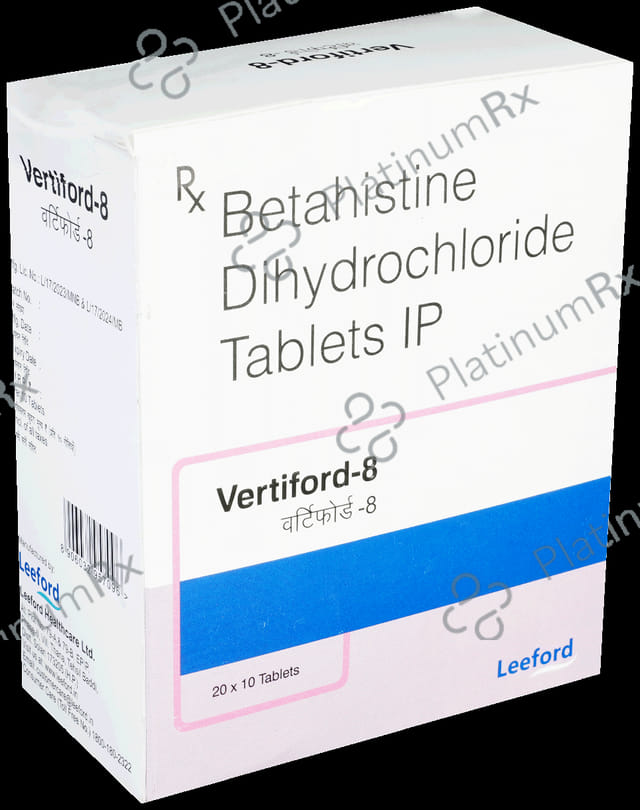 Vertiford 8mg Tablet 10s