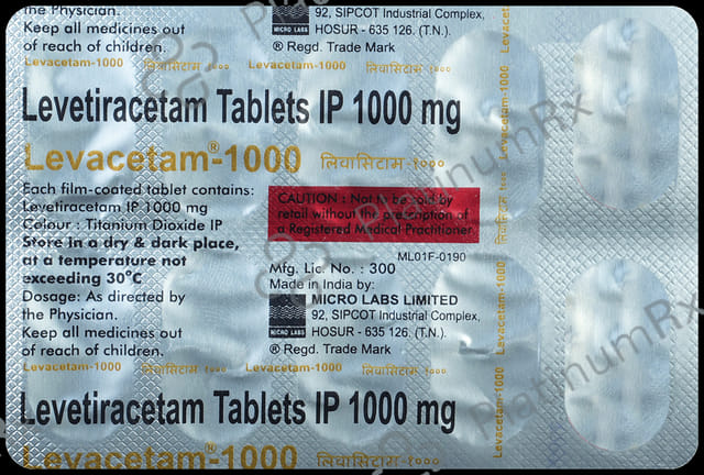 Levacetam 1000mg Tablet 10s