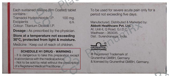 Contramal SR 100 Tablet 10s