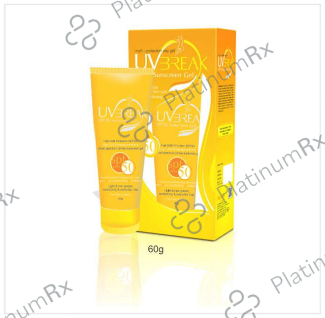 UV Break Sunscreen SPF 50 Gel 60gm