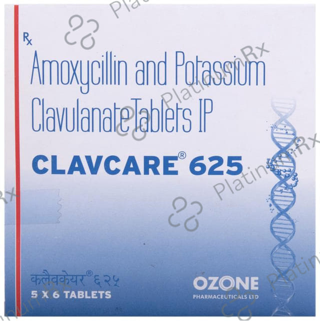 Clavcare 625mg Tablet 6s