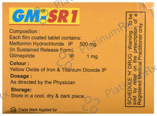 GM SR1/500mg Tablet 10s