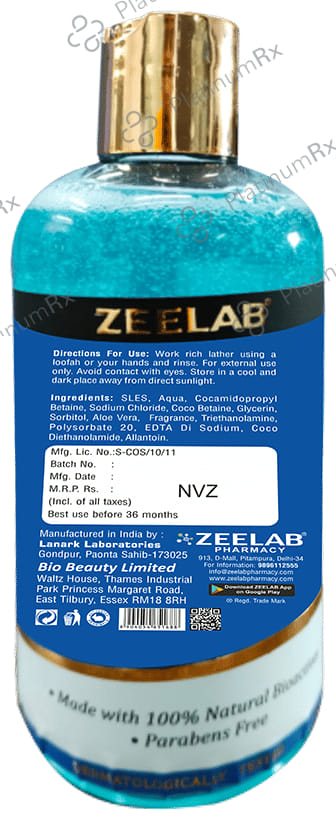 Zee Laboratories Pacific Sea Salt Shower Gel