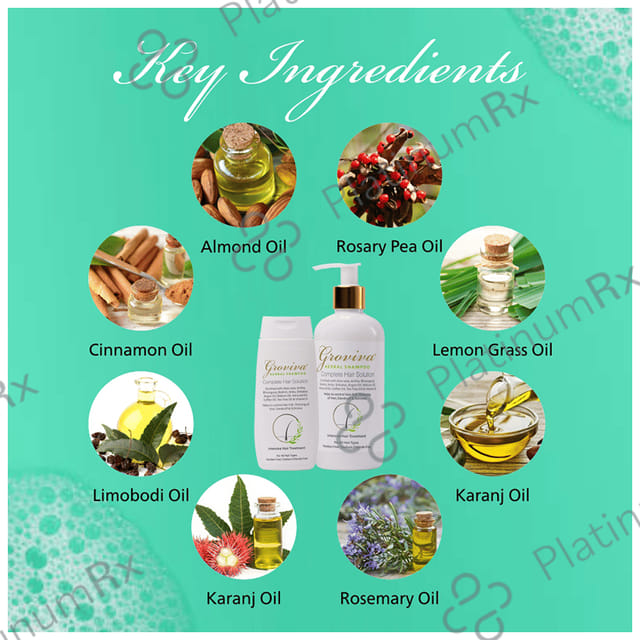 Groviva Complete Hair Solution Herbal Shampoo (100ml Each) 1 Bottle