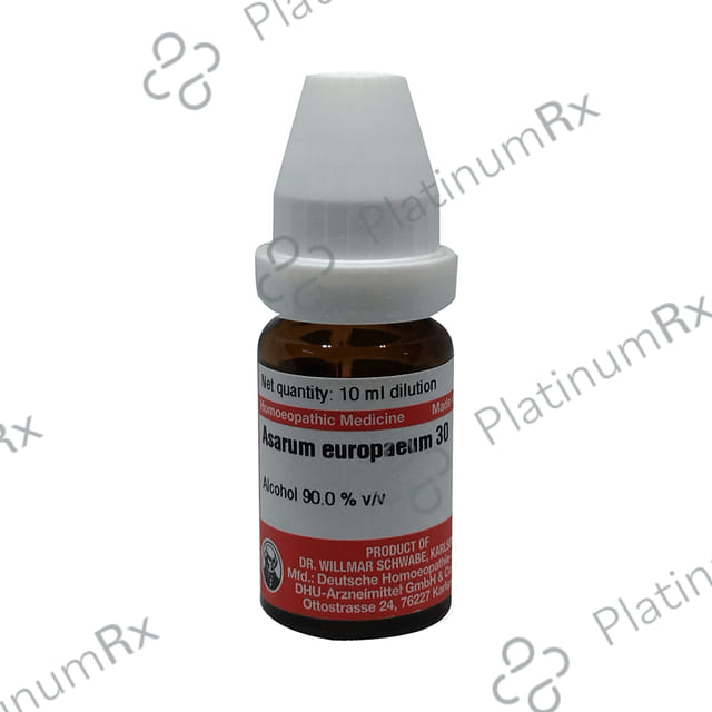 Dr Willmar Schwabe Germany Asarum Europaeum Dilution 30