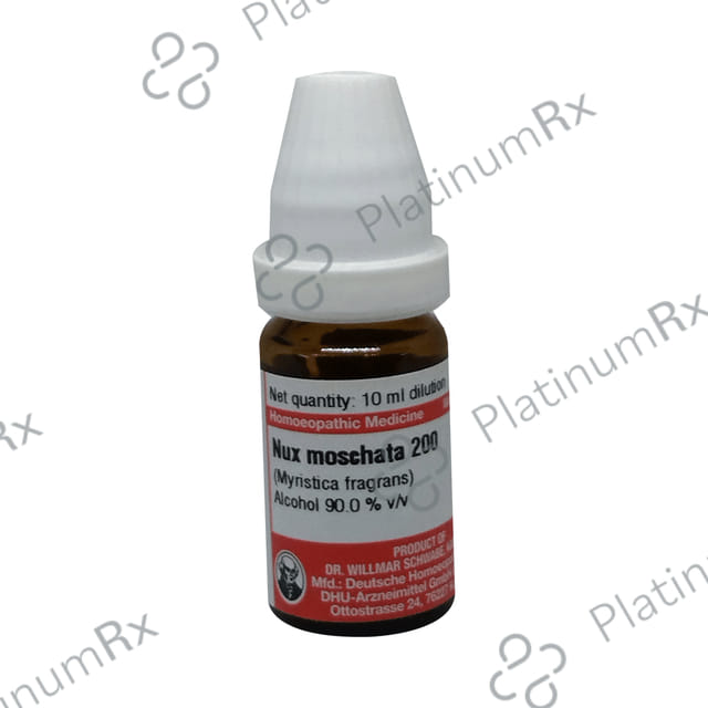 Dr Willmar Schwabe Germany Nux Moschata (Myristica Fragrans) Dilution 200