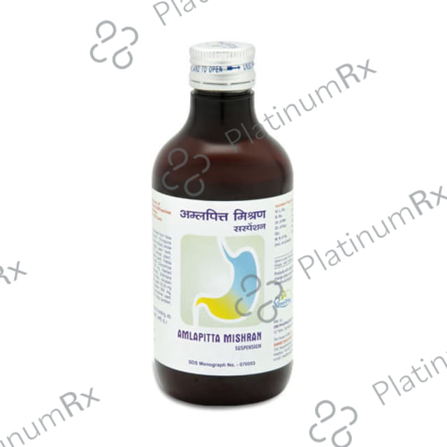 Dhootapapeshwar Amlapitta Mishran Suspension - For Hyperacidity, Nausea & Vomiting 450 ml