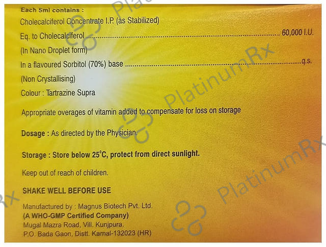 Medbone 60000IU Nano Shot Butterscotch Sugar Free Solution 5ml