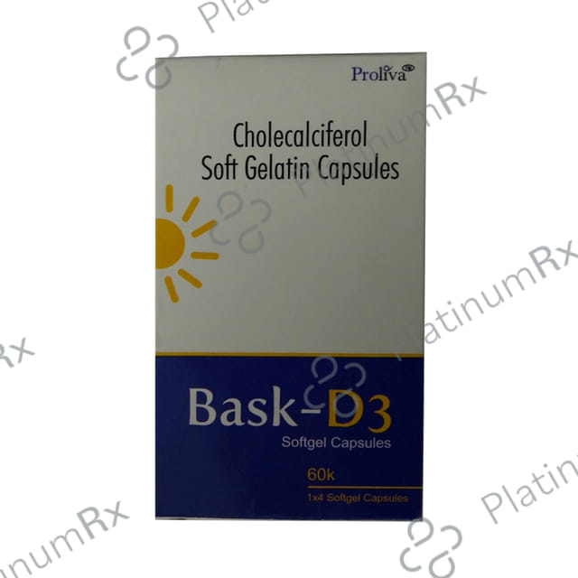 Bask D3 Soft Gelatin Capsule 4s