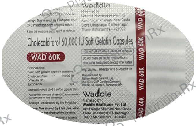 Wad 60000IU Softgel Capsule 10s