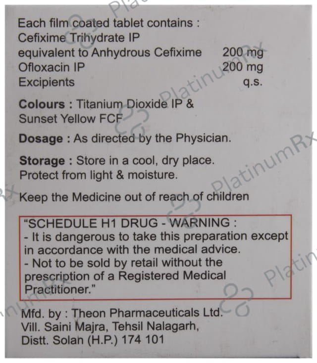 Greatcefi O 200/200mg Tablet 10s