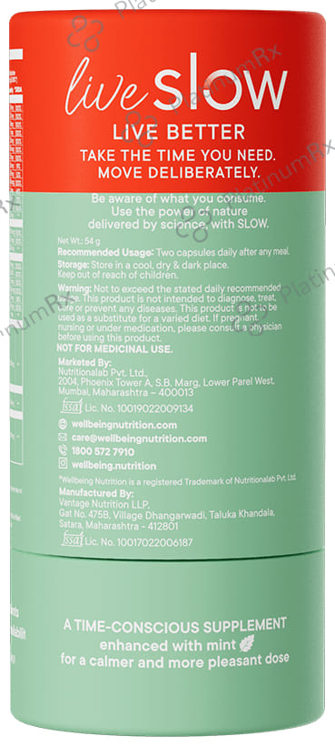 Wellbeing Nutrition Slow Multi for Him - With Caffeine & Ginseng for Energy & Performance - Capsule