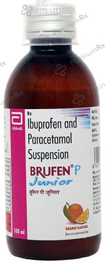 Brufen P Junior 100/162.5mg Orange Oral Suspension 100ml