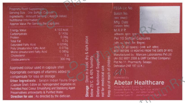 Zoqzym 300mg Soft Gelatin Capsule 10s
