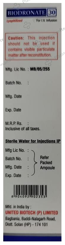 Biodronate 30mg Injection