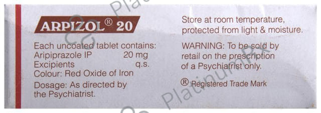 Arpizol 20mg Tablet 10s