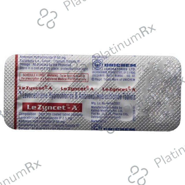 Lezyncet A 60/2.5mg Tablet 10s
