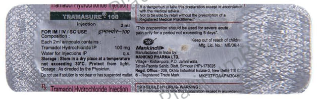 Tramasure 100 Injection