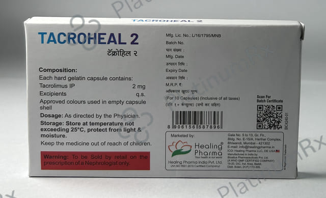 Tacroheal 2mg Capsule 10s