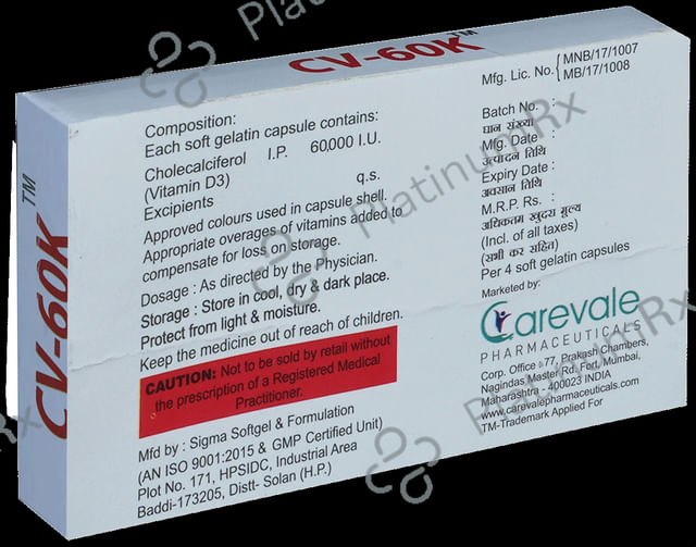 CV 60K Softgel Capsule