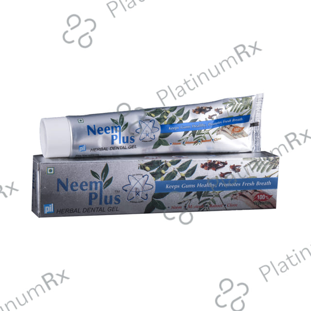 PIL Neem Plus Herbal Dental Gel - Neem Toothpaste With Clove, Meswak & Babool