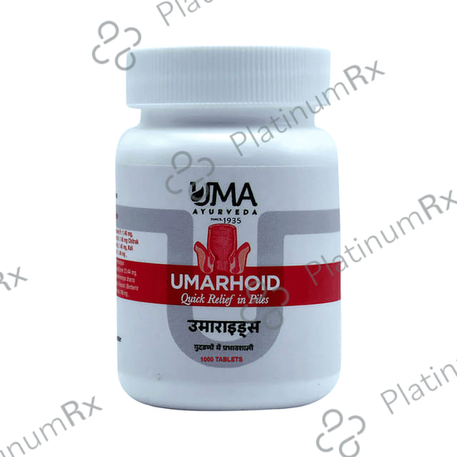Uma Ayurveda Umarhoid Tablet for Quick Relief in Piles Tablet 1000 tablets