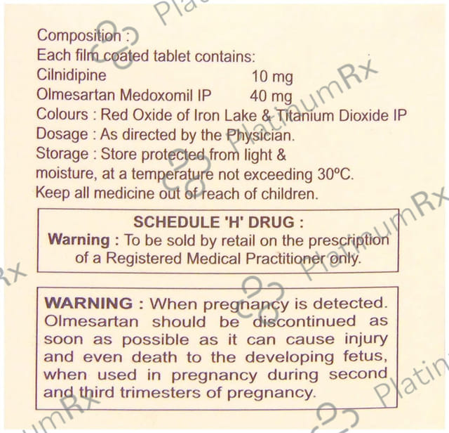 Cilidin O 40/10mg Tablet 10s