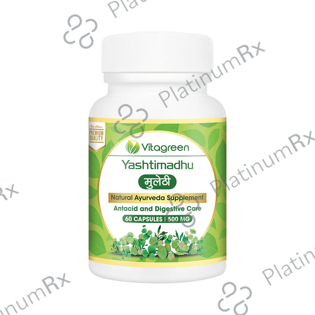 Vitagreen Yashtimandhu 500mg Capsule 60s