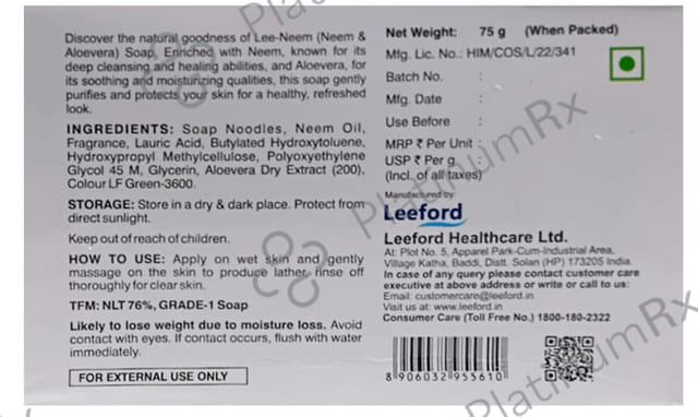 Leeford Lee-Neem Soap