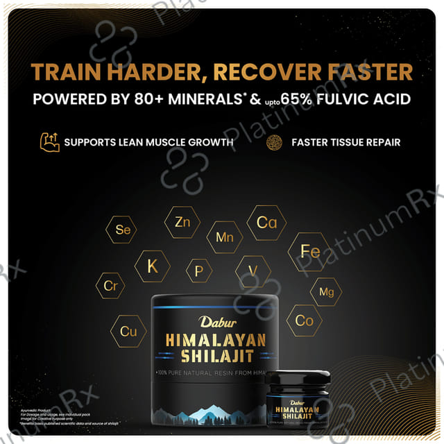 Dabur Himalayan Shilajit Resin -100% Pure Natural Shilajeet -Boosts Stamina, Vitality & Immunity