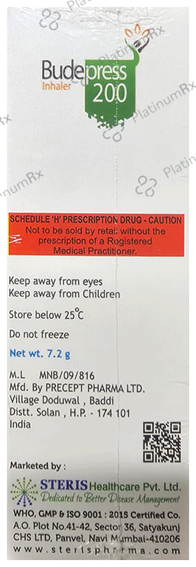 Budepress 200/6mcg Inhaler 120MDI