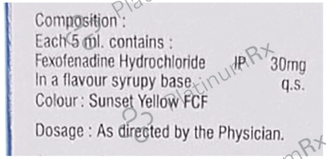 Primafex 30mg Oral Suspension 60ml