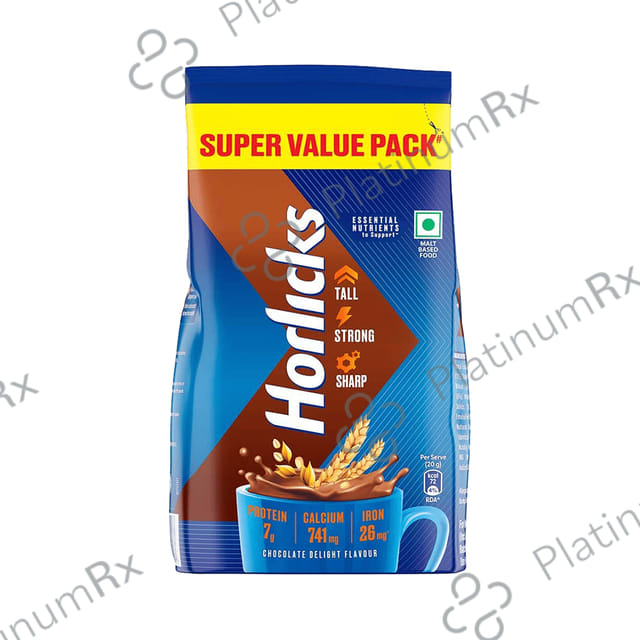 Horlicks Drink - Powder with Zinc, Vitamin C & D - Flavour Chocolate Delight 750 gm