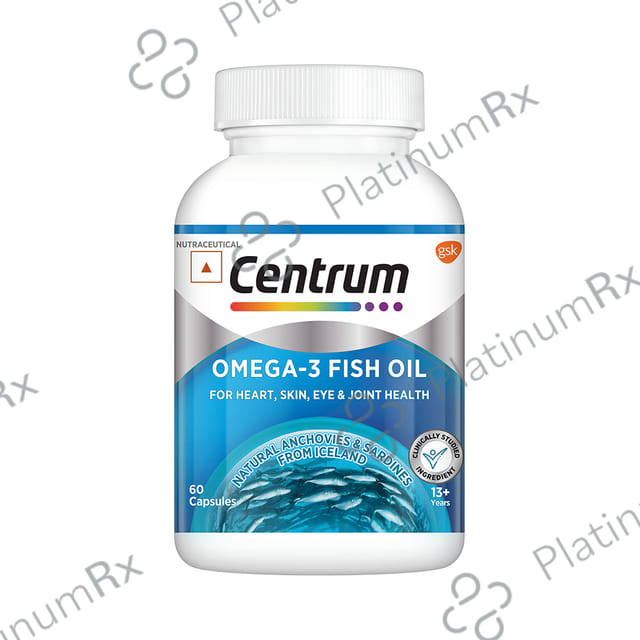 Centrum Omega 3 Fish Oil Capsule for Heart, Skin, Eye & Joint Health 60s