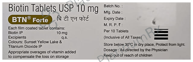 BTN Forte 10mg Tablet 10s