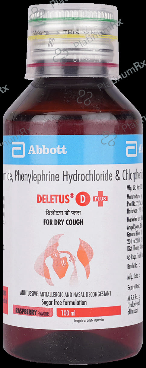 Deletus D Plus 2/10/5mg Syrup 100ml