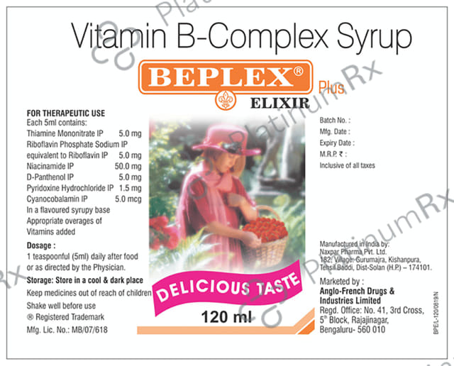 Beplex Plus Elixir Delicious Taste