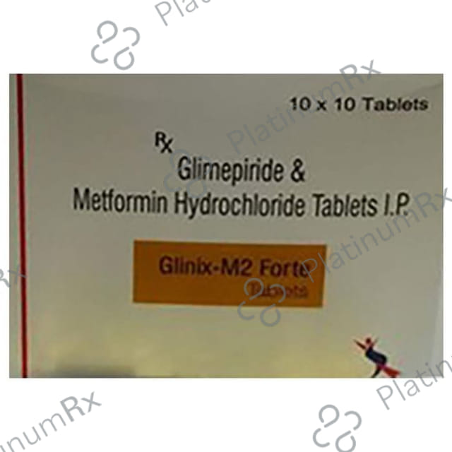 Glinix M 2/1000mg Forte Tablet SR 10s