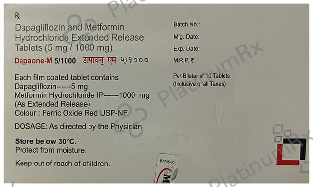 Dapaone-M 5/1000 Tablet ER