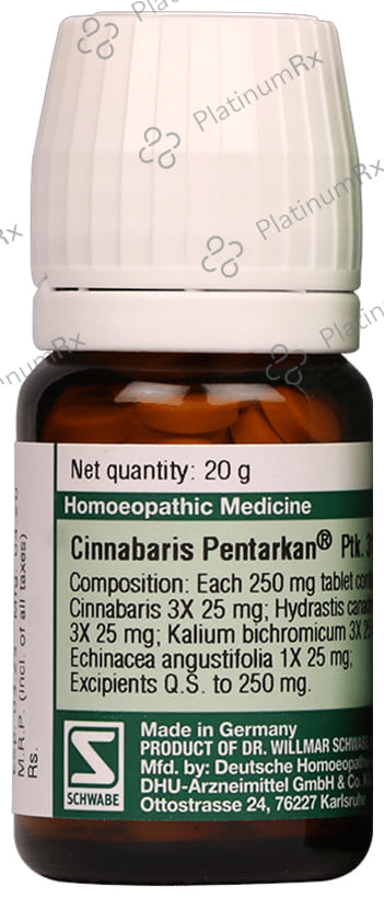 Dr Willmar Schwabe Germany Cinnabaris Pentarkan Ptk. 31 Tablet