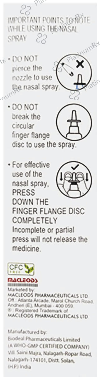 Nazomac OX 27.5/50mg Nasal Spray 7gm