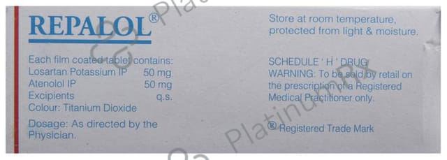 Repalol 50/50mg Tablet 10s