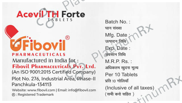 Acevil TH Forte Tablet 10s